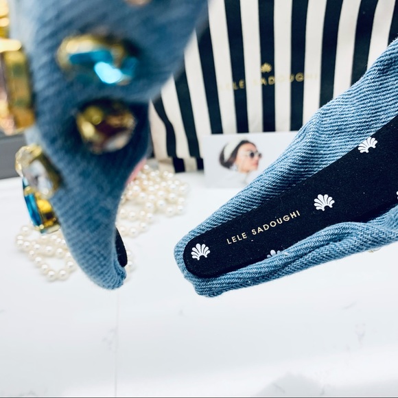 LELE SADOUGHI DENIM CANDY JEWELED HEADBAND main image 6